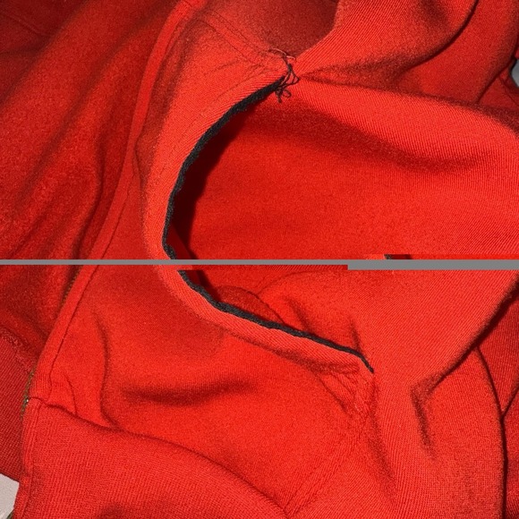 Polo Ralph Lauren Red Zip Hoodie Men's 2XL Full Zip Black Logo Sweatshirt Fleece - Picture 9 of 12